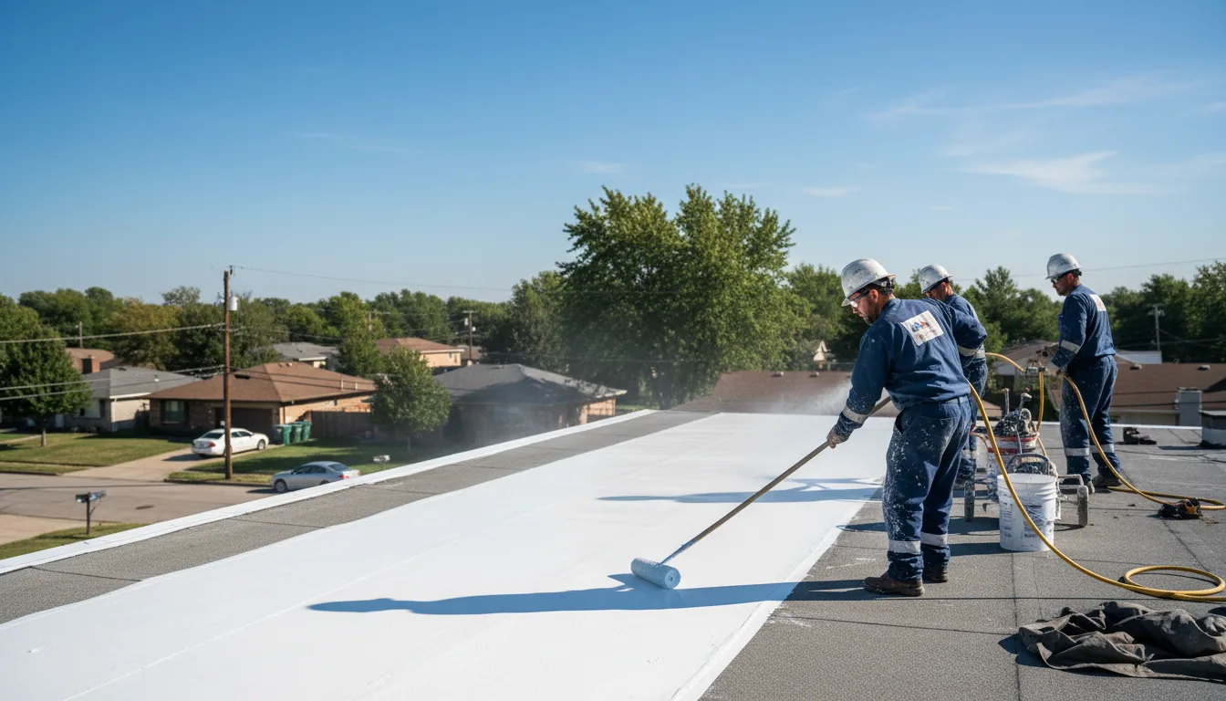 Commercial roof coating in Luzerne, PA near me